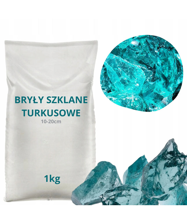 Turkio stiklo luitai dekoratyviniai sodo akmenys gabionams 8-12 cm