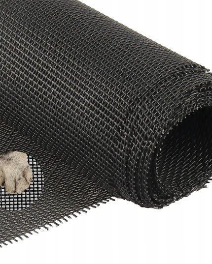 Tvirtas stiklo pluošto tinklelis tinkleliams nuo vabzdžių, JUODAS, 250x120 cm