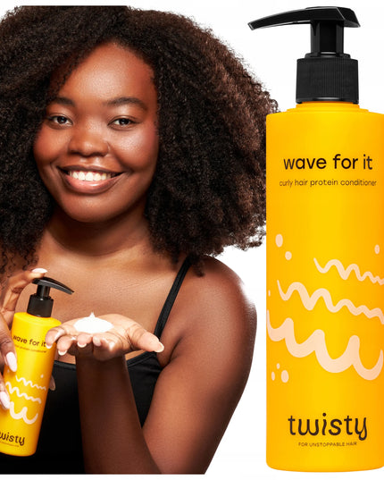 TWISTY WAVE FOR IT proteininis garbanotų plaukų kondicionierius, skirtas garbanų formavimui