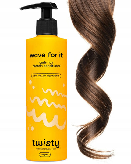 TWISTY WAVE FOR IT proteininis garbanotų plaukų kondicionierius, skirtas garbanų formavimui