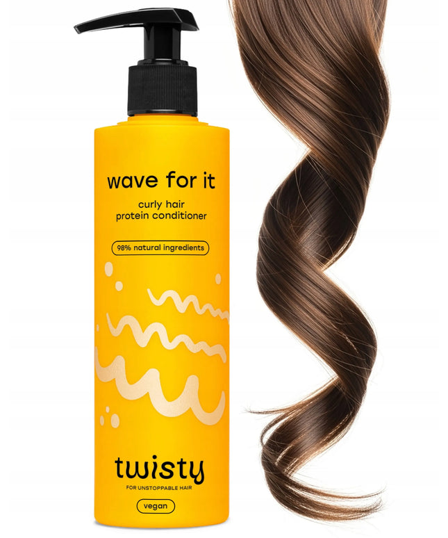 TWISTY WAVE FOR IT proteininis garbanotų plaukų kondicionierius, skirtas garbanų formavimui