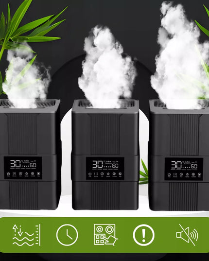 Ultragarsinis drėkintuvas su LED – eterinių aliejų difuzorius + DOVANA