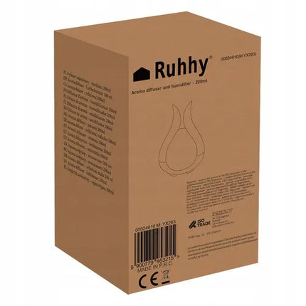 Ultragarso oro drėkintuvas su aromaterapija Ruhhy 200 ml + eteriniai aliejai