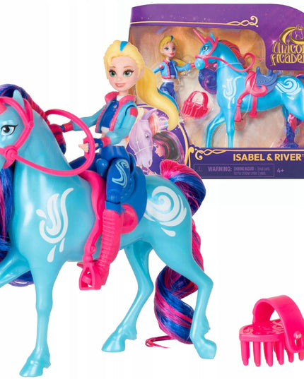 Unicorn Academy lėlės Isabel ir figūrėlės River rinkinys