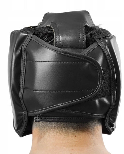 Unisex bokso šalmas veido apsauga sparingams 50-58 cm juodas