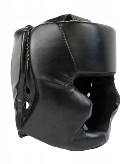 Unisex bokso šalmas veido apsauga sparingams 50-58 cm juodas