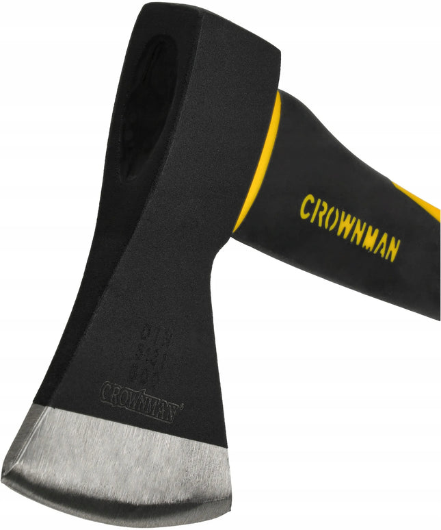 Universali 1000g kirvis CROWNMAN, patogus, tvirtas, pagamintas iš anglinio plieno, 43 cm, skirtas kapojimui