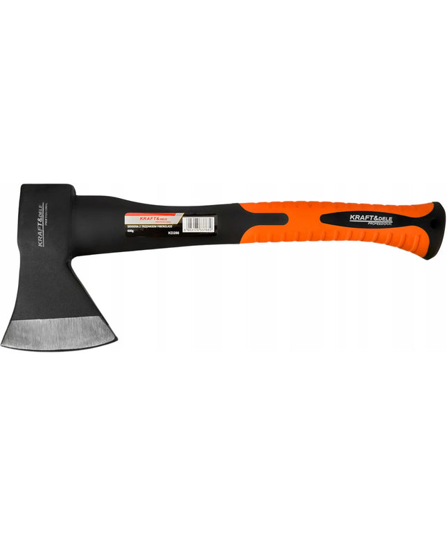 Universali kirvis Kraft&Dele 37 cm / 600 g, anglinio plieno malkų skaldymo įrankis