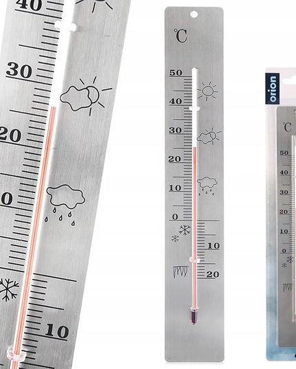 Universalus analoginis termometras, sieninis, vidaus ir lauko, didelis