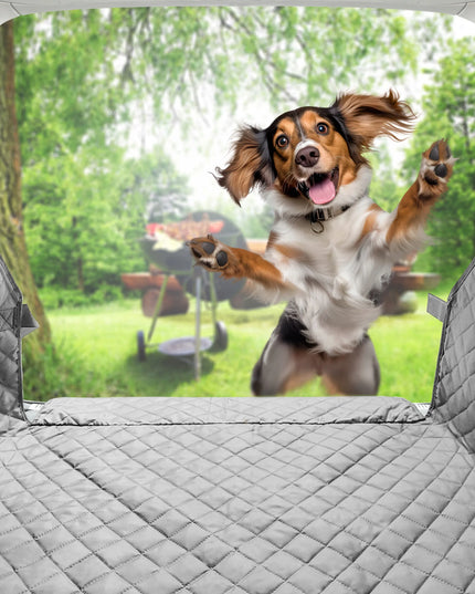 Universalus bagažinės kilimėlis Doggy, vandeniui atsparus, pilkas, dydis L