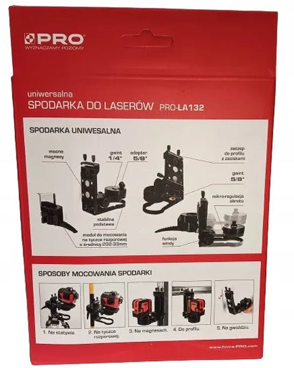 Universalus lazerinis stovas PRO LA132, magnetinis, su aukščio reguliavimu