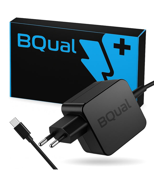USB-C įkroviklis 65W universalus nešiojamo kompiuterio pakrovėjas BQual BQ22 – tinkamas laptopui, telefonui ir planšetei, greitas ir saugus krovimas