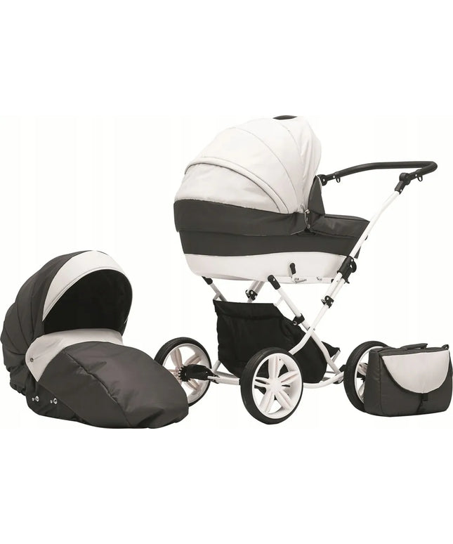 UNIVERSALUS VEŽIMĖLIS 3-in-1 – SU ODINIAIS DIRŽELIAIS IR ISOFIX KĖDUTE