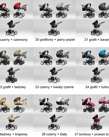 UNIVERSALUS VEŽIMĖLIS 3-in-1 – SU ODINIAIS DIRŽELIAIS IR ISOFIX KĖDUTE