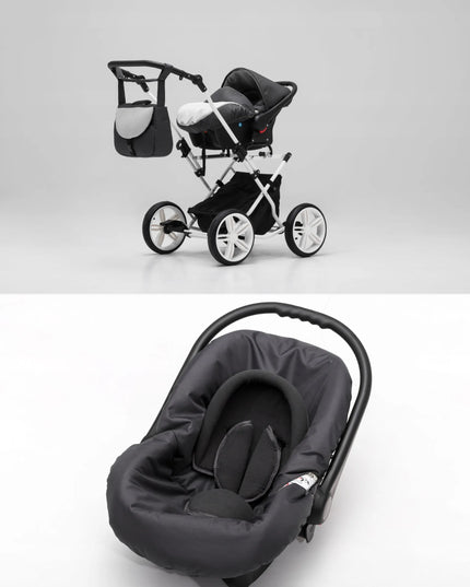 UNIVERSALUS VEŽIMĖLIS 3-in-1 – SU ODINIAIS DIRŽELIAIS IR ISOFIX KĖDUTE