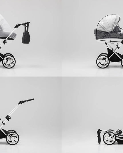 UNIVERSALUS VEŽIMĖLIS 3-in-1 – SU ODINIAIS DIRŽELIAIS IR ISOFIX KĖDUTE