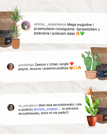 Urban Jungle substratas drėgmę mėgstantiems augalams, bananams, vėzdūnėms, 3 l