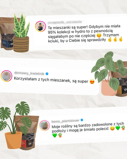 Urban Jungle substratas drėgmę mėgstantiems augalams, bananams, vėzdūnėms, 3 l