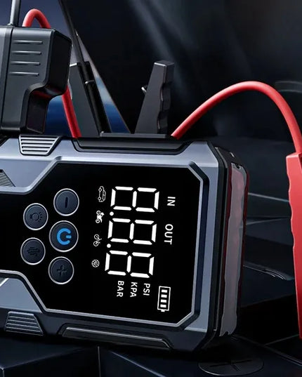 Utrai Jstar 9 12V 4viename automobilių užvedimo įrenginys su oro kompresoriumi ir 1500A galia