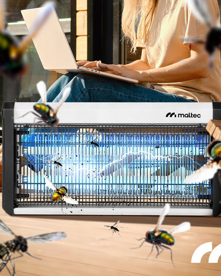 UV vabzdžių gaudyklė MalTec 30W 3800V – efektyvi apsauga nuo uodų ir musių