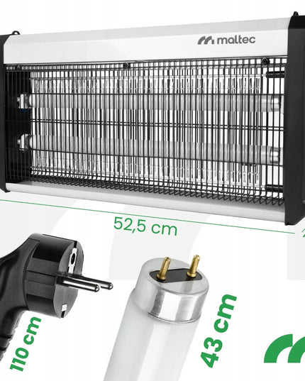 UV vabzdžių gaudyklė MalTec 30W 3800V – efektyvi apsauga nuo uodų ir musių