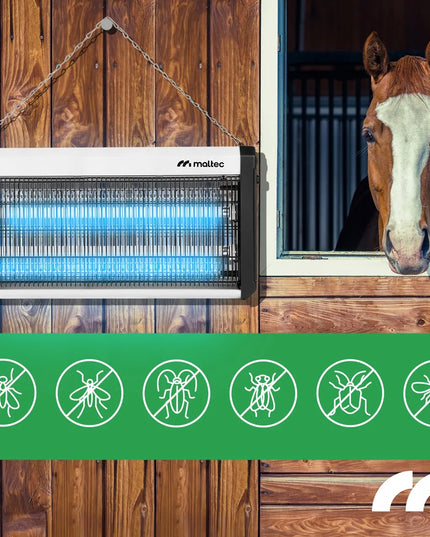 UV vabzdžių gaudyklė MalTec 30W 3800V – efektyvi apsauga nuo uodų ir musių