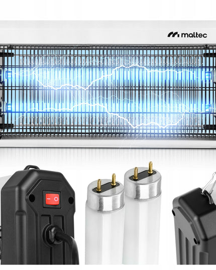 UV vabzdžių gaudyklė MalTec 30W 3800V – efektyvi apsauga nuo uodų ir musių