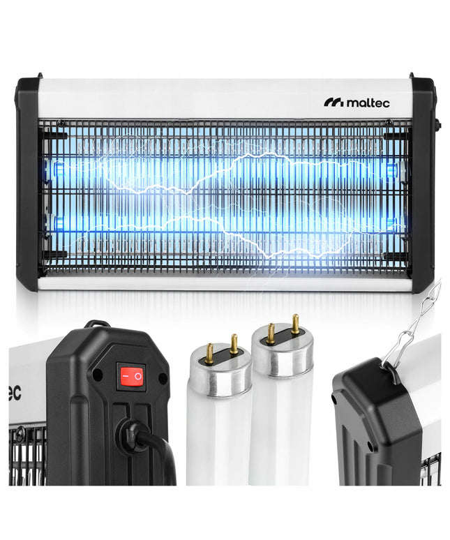 UV vabzdžių gaudyklė MalTec 30W 3800V – efektyvi apsauga nuo uodų ir musių