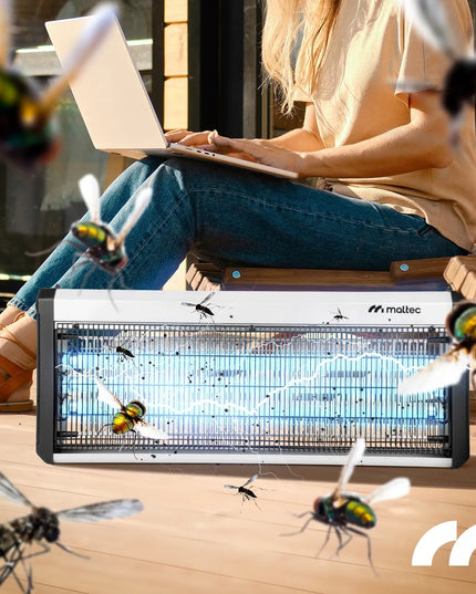 UV vabzdžių gaudyklė MalTec 60W 3800V – galinga lempa nuo uodų ir musių