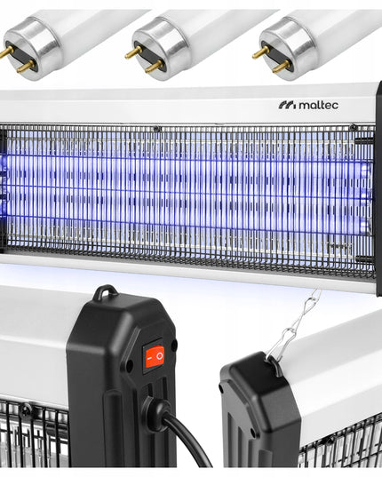 UV vabzdžių gaudyklė MalTec 60W 3800V – galinga lempa nuo uodų ir musių