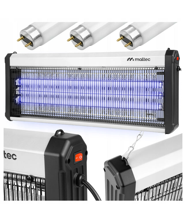 UV vabzdžių gaudyklė MalTec 60W 3800V – galinga lempa nuo uodų ir musių