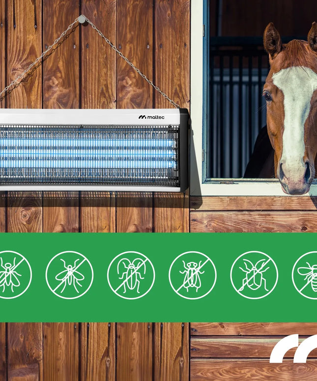 UV vabzdžių gaudyklė MalTec 60W 3800V – galinga lempa nuo uodų ir musių