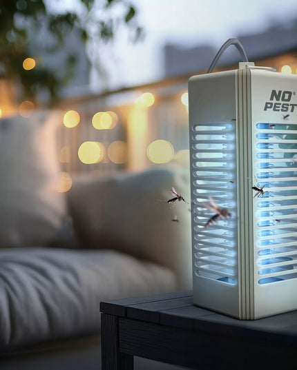 UV vabzdžių gaudyklė nuo uodų, musių ir kitų vabzdžių, elektrinė No Pest Lumeo, smėlio spalvos