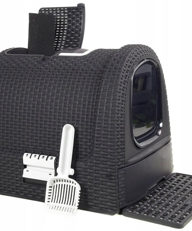 Uždaras kačių tualetas su filtru ir semtuvėliu Curver