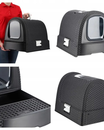 Uždaras kačių tualetas su filtru ir semtuvėliu Curver