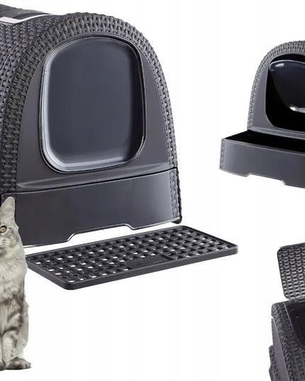 Uždaras kačių tualetas su filtru ir semtuvėliu Curver