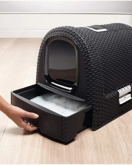 Uždaras kačių tualetas su filtru ir semtuvėliu Curver