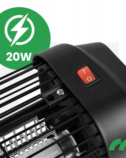 Vabzdžių naikintuvas nuo uodų, musių ir kitų vabzdžių, UV, galingas, 20W, 3800V