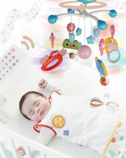 Vaikiška lovytės karuselė su muzika, projektoriumi, pulteliu ir laikmačiu