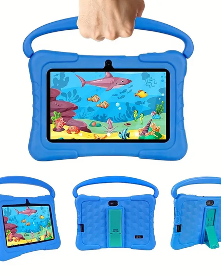 Vaikiška planšetė su apsauginiu dėklu ir edukacinėmis funkcijomis, 7 colių, Android 11