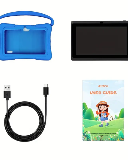 Vaikiška planšetė su apsauginiu dėklu ir edukacinėmis funkcijomis, 7 colių, Android 11