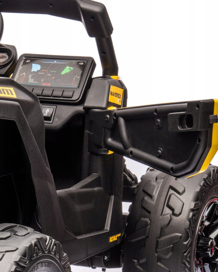 Vaikiškas akumuliatorinis automobilis Maverick 4x4, raudonas, mėlynas, žalias