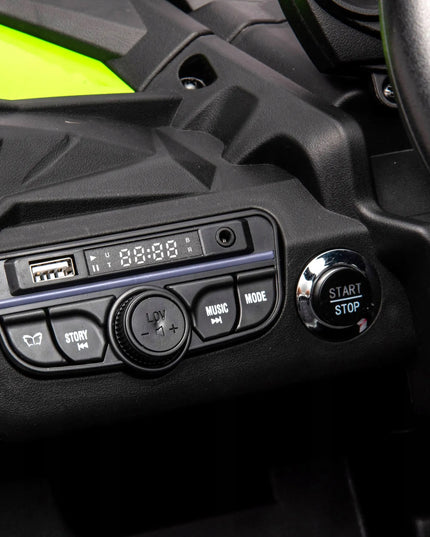 Vaikiškas akumuliatorinis automobilis Maverick 4x4, raudonas, mėlynas, žalias
