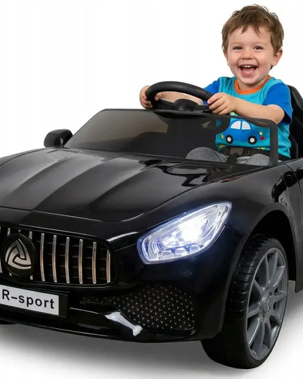Vaikiškas akumuliatorinis automobilis R-Sport Cabrio B3, juodas