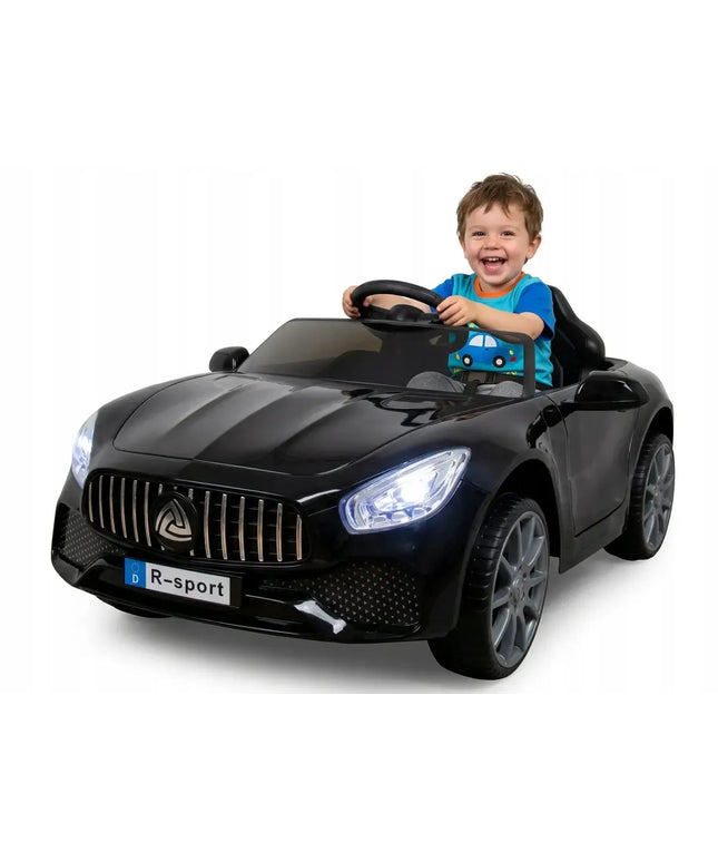 Vaikiškas akumuliatorinis automobilis R-Sport Cabrio B3, juodas