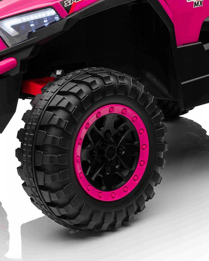 Vaikiškas akumuliatorinis visureigis Buggy 4x4 KCK, rožinis, 4x50W 24V