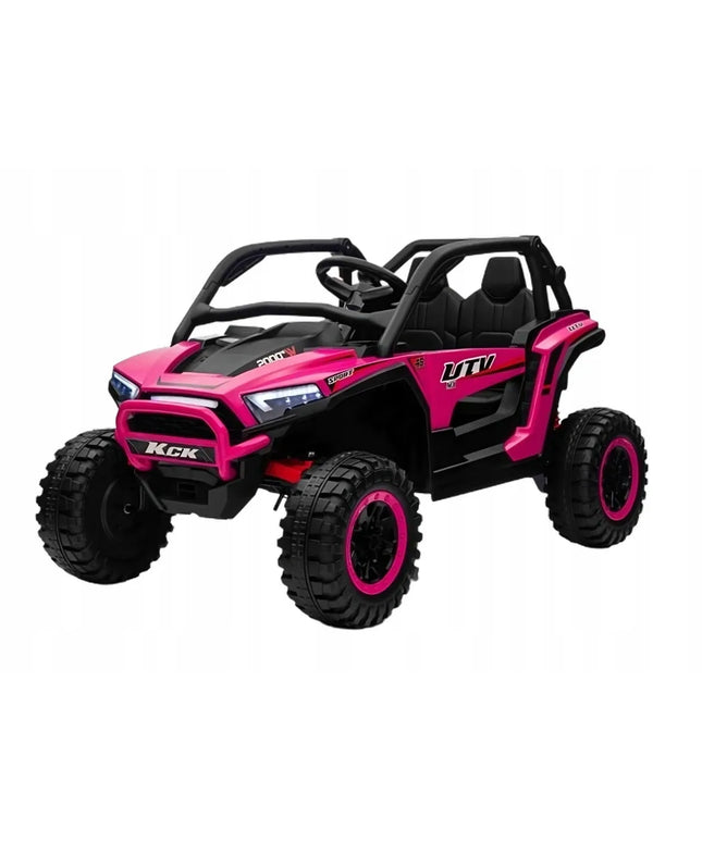 Vaikiškas akumuliatorinis visureigis Buggy 4x4 KCK, rožinis, 4x50W 24V