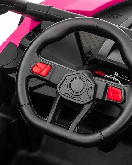 Vaikiškas akumuliatorinis visureigis Buggy 4x4 KCK, rožinis, 4x50W 24V