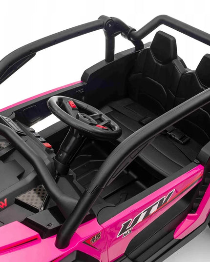 Vaikiškas akumuliatorinis visureigis Buggy 4x4 KCK, rožinis, 4x50W 24V