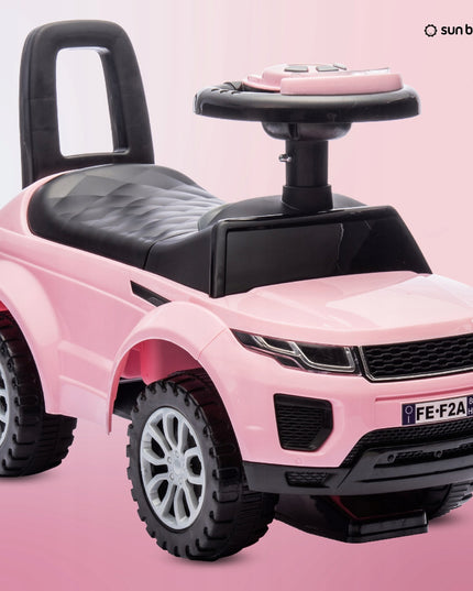 Vaikiškas automobilis 1 metų vaikui, šviesiai rožinis (Sun Baby)